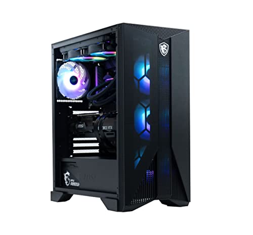 Image of MSI Aegis RS Gaming Desktop: Intel Core i7-14700KF, Geforce RTX 4070, 32GB DDR5, 2TB m.2 NVMe SSD, Liquid Cooling, 80+ Gold PSU, WiFi 7, Keyboard & Mouse, DIY Friendly, Windows 11 Home: 14NUE7-628US