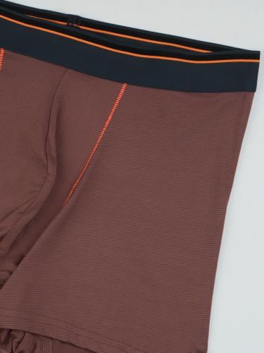 Image of TECHNOSPORT Men's Colorblock Trunks Underwear with ElastoLITE 4 Way Stretch Lightweight Breathable Moisture Wicking Soft Anti Odour Anti Microbial Comfort Fit Boxer Briefs Innerwear for Men
