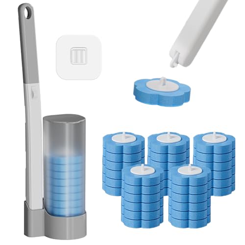 Catálogo para Comprar On-line Inodoros los 10 mejores. 49 Juego de Cepillo de Inodoro Deshechable 30pcs, Escobilla Para Inodoro Desechable Trae Tu Propia Solución Limpiadora, Con 30 Cabezales de Repuesto y Portacepillos de Almacenaje,...