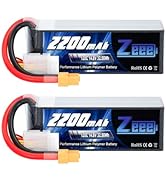 Amazon.com: Zeee 6S Lipo Battery 2200mAh 22.2V 120C Soft Case