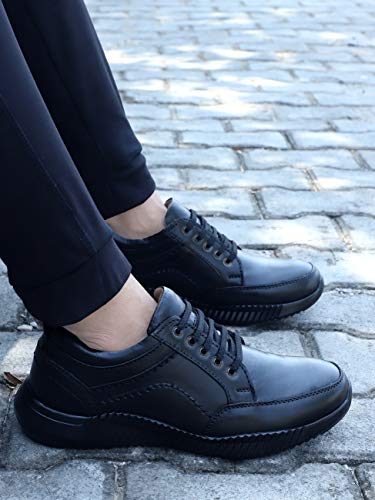 Image of Eego Italy Men's Genuine Leather Light Weight Lace Up Shoes