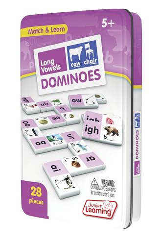 Junior Learning Long Vowel Dominoes Educational Action Games miniatura 2