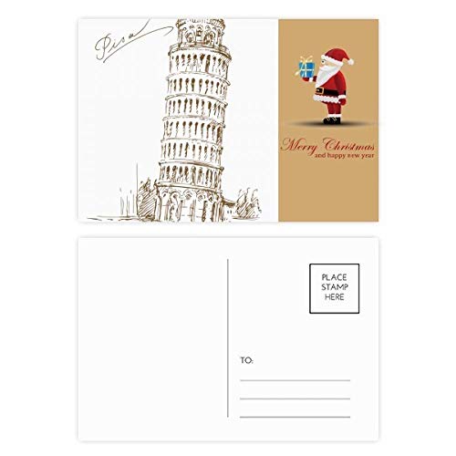 Cartes postales Pise Italie Père Noël de collection pour correspondance et vœux festifs