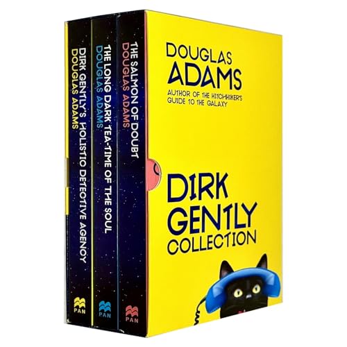 Image of The Complete Dirk Gently Trilogy Box Set Collection-Three Hilariously Holistic Adventures by Douglas Adams (Dirk Gently's Holistic Detective Agency, Long Dark Tea-Time of the Soul, Salmon of Doubt)