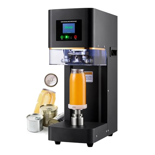 Sellador automático de latas con pantalla LCD y mostrador, altura ajustable para sellar botellas de plástico, vidrio y lata con tapas de aluminio