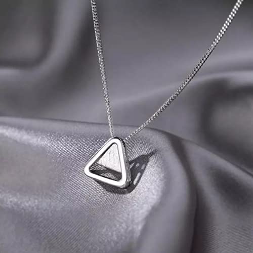 Collier triangle argent 925 le cadeau géométrique pour femme - 4