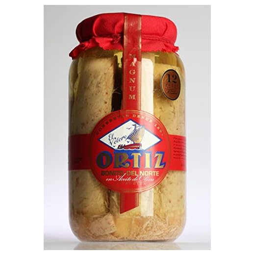 Bonito del Norte en aceite de oliva 2,9Kg tarro cristal Ortiz por Zapore Jai