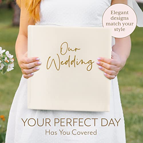 Your-Perfect-Day-Personalized-Large-Memory-Book-for-Family-Wedding-Anniversary-Guest-Memory-Book-Photo-Album-Scrapbook-50-Blank-Pages-Can-Fit-200-Pictures-Wedding-Scrapbook-Album-GoldCream