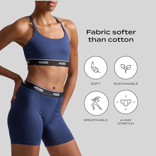 Woxer Womens Baller 5" High Waisted Boy Shorts Underwear – Seamless Boxer Briefs, Boyshort Panties, No Show Women’s Boxers4