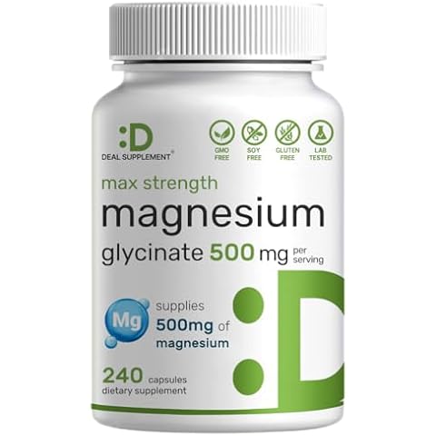 DEAL SUPPLEMENT Max Strength Magnesium Glycinate Capsules Cover
