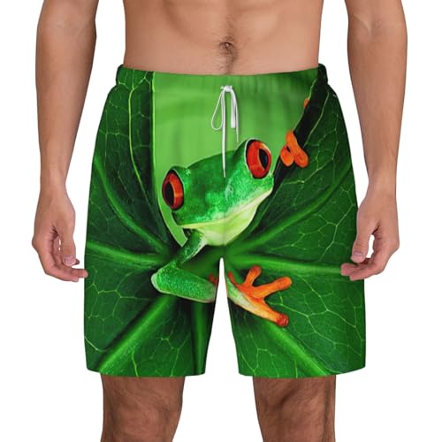 Short de bain grenouille pour homme - Maillot de plage respirant à séchage rapide pour le surf d'été
