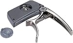 TCapo20 Alliage d'aluminium multifonctionnel 2-in-1 Guitare Capo Tuner avec LCD Écran pour Guitare électrique Folk Acoustique Normale basse chromatique