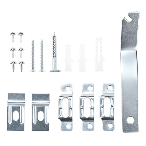 Image of QWORK Frame Lock Security Hanging Kit with T-Head Screws - 25 Pack, Theft Protection for Art Displays in Galleries, Museums