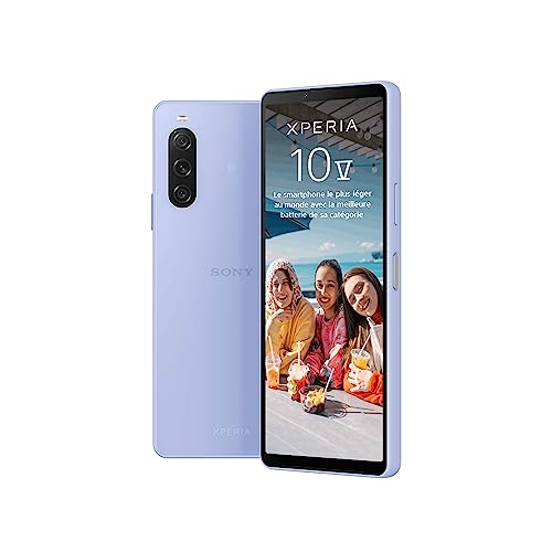 Sony Xperia 10 V - Smartphone Android, Téléphone Portable 6,1 Pouces 21:9 OLED - Triple Objectif - Prise Audio 3,5 mm - Android 13-6 Go de RAM - 128 Go de Stockage -...