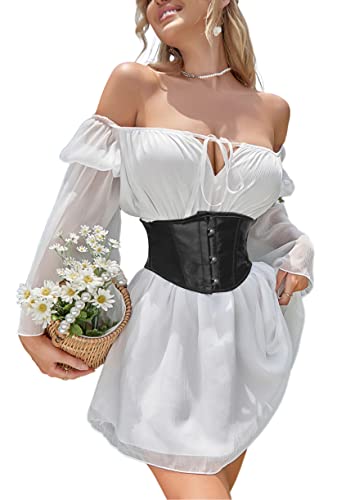 Image of Alivila.Y Fashion Womens Sexy Satin Vintage Underbust Waist Training Corset Bustier