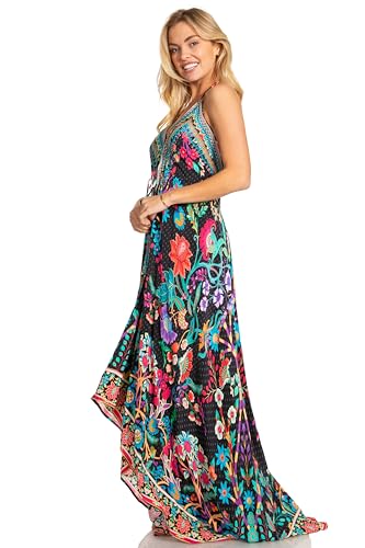 Image of Sakkas Lizi 2025 Womens Maxi High-Low Halter Handkerchief Long Dress Beach Party