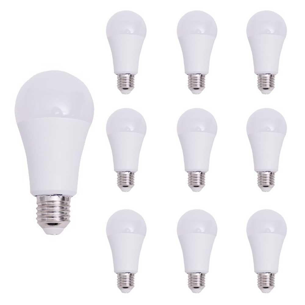 Paquete de 10 Bombillas LED de Alta Potencia E27, Bombillas LED E27 de bajo Consumo de 12 W 1200 LM, luz Diurna 6500 K, (Equivalente a 60 vatios) para iluminación del hogar, no Regulable