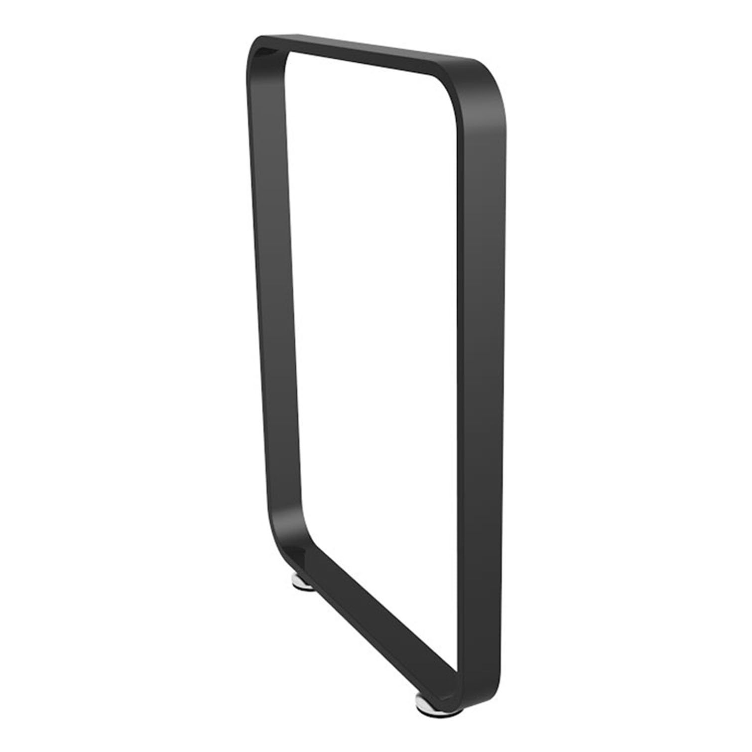 Gambe da tavolo in metallo rustiche Heavy-Du, 72,5 cm, tubo quadrato in ferro per cene, bar per la colazione e fai da te, capacità di carico 150 kg, colore nero (65 x 72,5 cm)