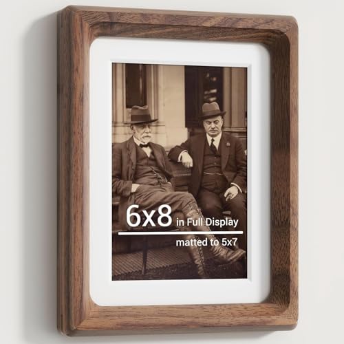 Solid Wood Photo Frame with Tempered Glass