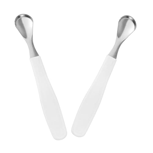 EXCEART Raspadores de lengua de acero inoxidable limpiadores portátiles de lengua para el cuidado bucal eliminar el mal aliento