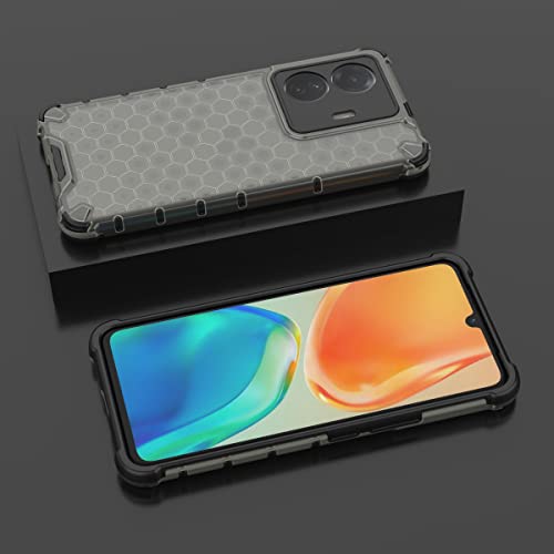 Image of Glasgow Back Case Cover Compatible with IQOO Z6 Pro 5G (Stylish Design) - Black