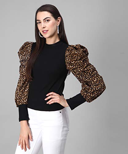 Image of FUNDAY FASHION Women's Regular Fit Cotton Full Sleeves Flurred top