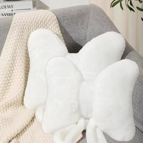 Labauxite Bow Pillow Bow Shaped Throw Pillow,Soft Bowknot Lumbar Pillow,Creative Home Decorative...