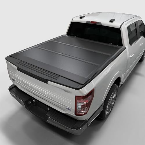 Toptiny Low Profile Hard Folding Truck Bed Tonneau Cover Fits