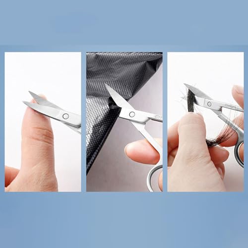 Image of Precision Cuticle Scissors - Stainless Steel Blades for Skin Care - Ergonomic Handle for Comfortable Grip - Ideal for Trimming Cuticles