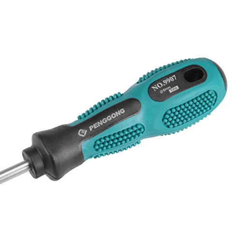 Image of uxcell #2 Phillips Screwdriver 5 Inch Round Shaft Non Slip Comfortable Handle