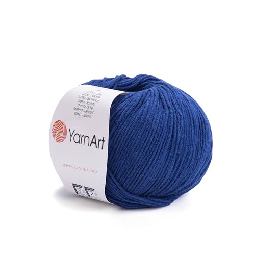 Image of YarnArt Genius Soft Cotton Acrylic Blend Yarn - Amigurumi, Crochet and Knitting -%55 Cotton-45% Acrylic, Craft Yarn for Kids and Adults Garments, Baby Items and Accessories, 174 yds / 50 g