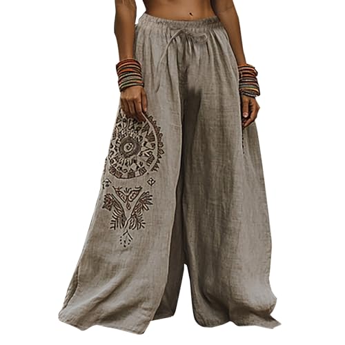 Pantalon à paillettes pour femme coupe droite et pantalon de sport large