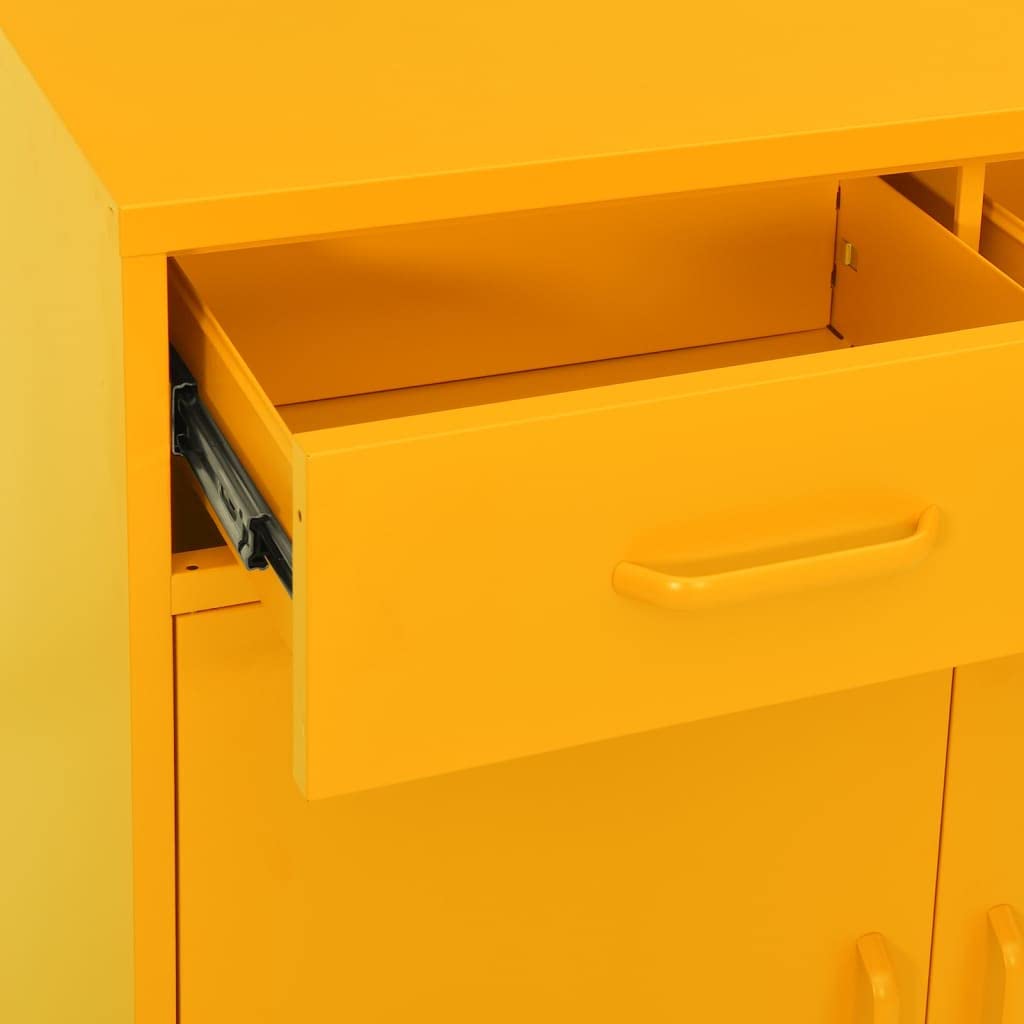 Armadietti Metallici Armadietti per spogliatoio Armadietto Giallo Senape 80x35x101,5 cm in Acciaio Per impiegati casa ufficio scuola palestra