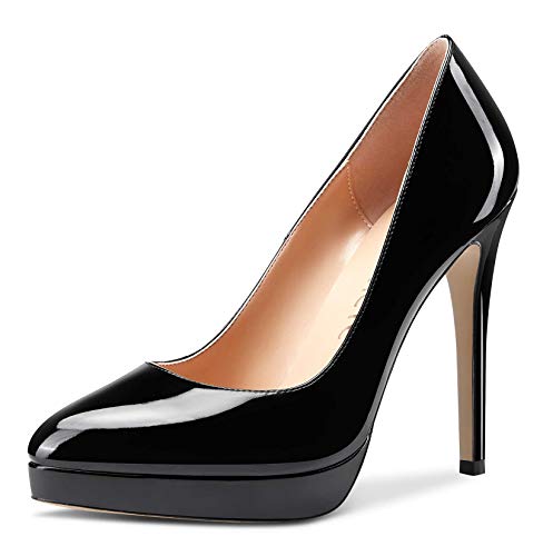 Image of Castamere Womens High Heels Platform Pumps Slip-on Stilettos 12CM Heel Office Dress Shoes