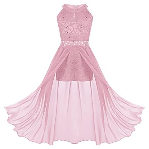 renvena Girls Maxi Chiffon Bridesmaid Dress Cover