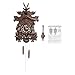 TFCFL Retro Cuckoo Wall Clock, Cuckoo Clock with Animal Forest Design, Musical Quartz Wall Clock with Pendulum & Night Silencer for Living Room, Living Room, Parlor, Study Room,Housewarming Gift