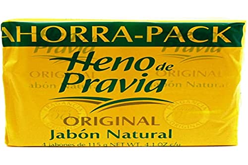 Heno de Pravia Jabon Original, color, 4 count, pack of/paquete de