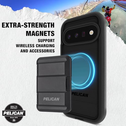 Image of Pelican Voyager Google Pixel 11 Case with Belt Clip Holster - Black