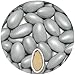 Produktbild EinsSein 0,5kg Hochzeitsmandeln Nobile silber metalic matt Mandeln Hochzeit Zuckermandeln Bonboniere Confetti Badem sekeri Gastgeschenk Zucker Mandeln Taufmandeln Candy Bar Süssigkeiten Schokolinsen