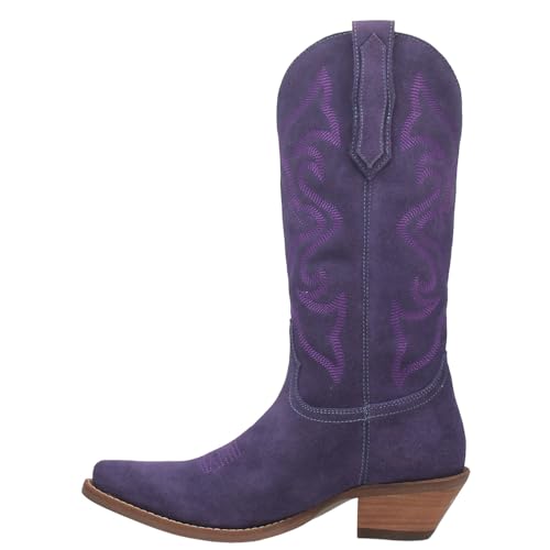 Image of Dingo Womens Out West Embroidered Snip Toe Casual Boots Mid Calf Mid Heel 2-3 inch