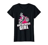 donna cool dirt bike gift for girls - enduro bike motocross girl maglietta