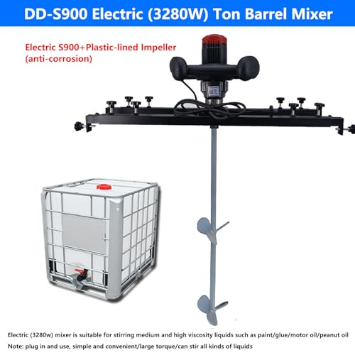 Mezclador de Pintura neumático Industrial 3280W, Varilla de Acero 900mm para Tanques IBC, agitador de Velocidad Variable para fluidos viscosos de Cemento de Pegamento