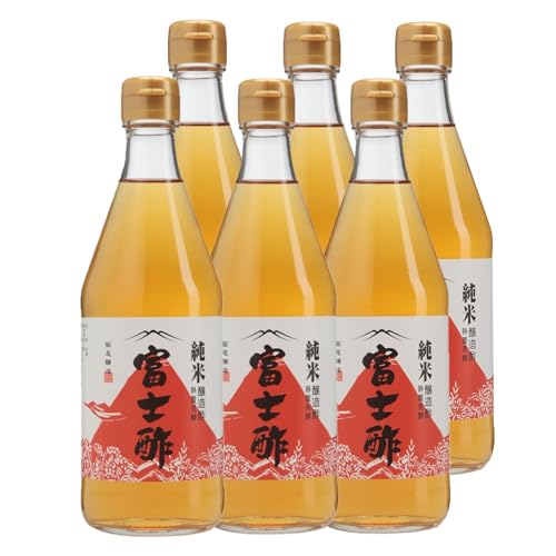 6本セット 飯尾醸造 純米富士酢 500ml 国産米100%使用 天然醸造 無添加 調味料 お酢 富士酢 純米酢 酢料理 酢ドリンク 健康酢 ダイエット 調理用 酢 日本製