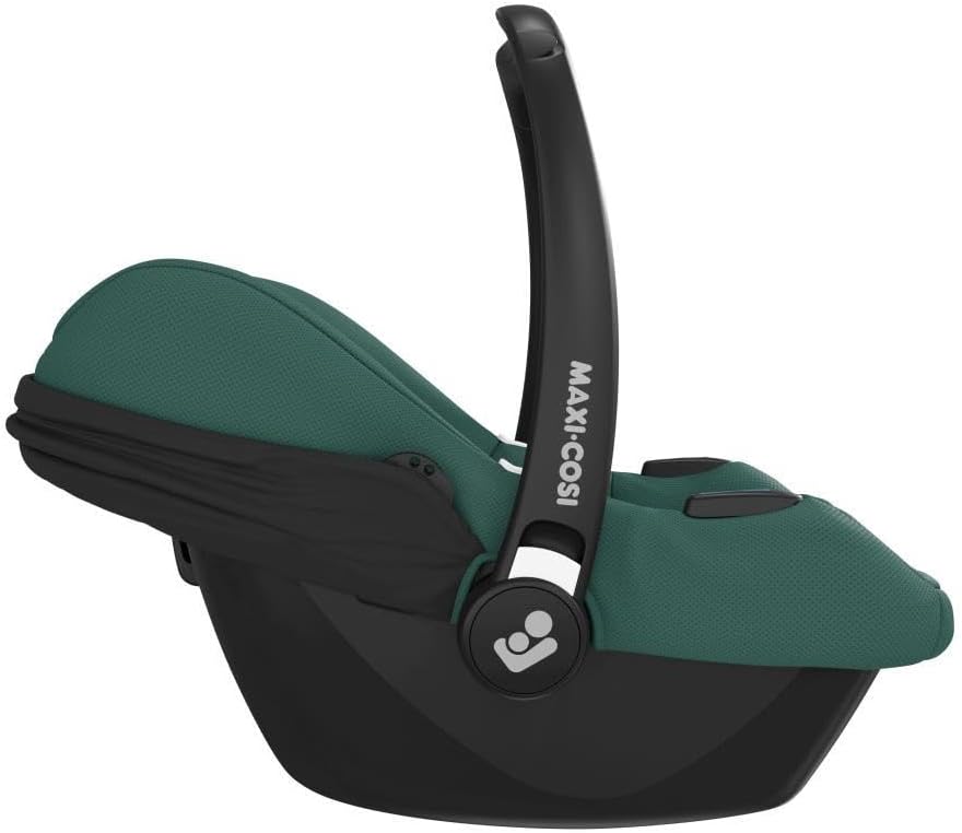 Side view of Maxi-Cosi CabrioFix i-Size car seat, showing handle and general shape