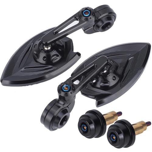 HYRHEV Für Aprilia RS125 RS50 RS660 RSV4 RS457 TUONO125 660 1100 Motorrad Rückspiegel Seite Spiegel Lenker Spiegel Lenkerspiegel(001)