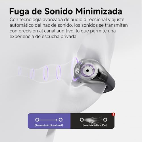 Image of QCY Crossky C30 Open Ear Headphones Wireless Bluetooth, Clip-On Earbuds with 4 ENC Noise Cancelling Mic, Stable Fit, Dual Connection, EQ Customized, Sports Earphones for Workout /Running