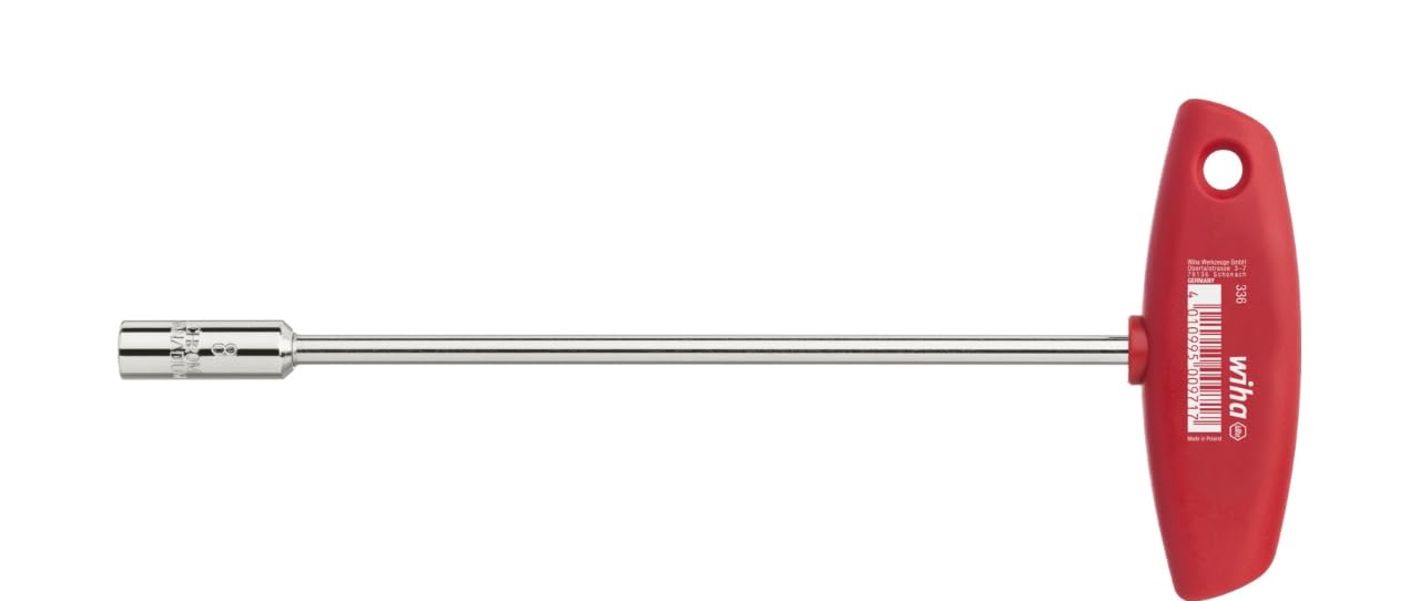 Wiha T-Handle Nut Driver (8mm X 200mm), (336080200)