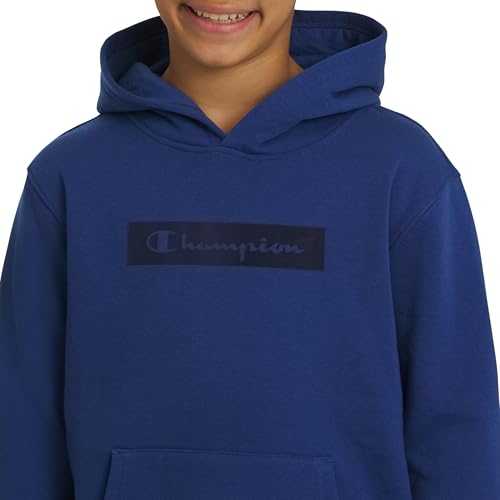 Image of Champion boys Graphic Hoodie Pullover Sweatshirt for Kids With Stylish Embellishments