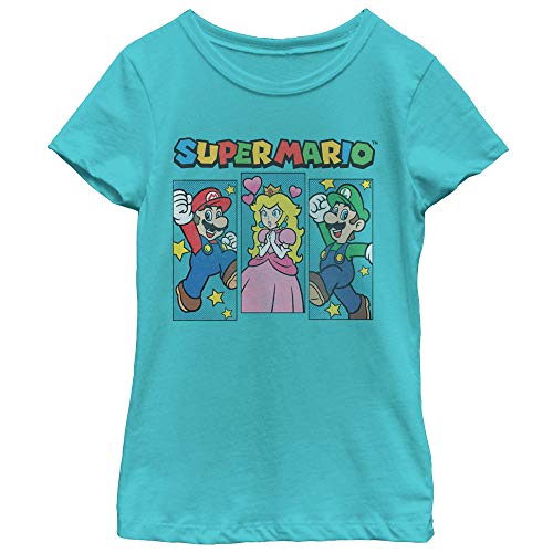 Fifth Sun Nintendo Tripple Power Girl's Solid Crew Tee