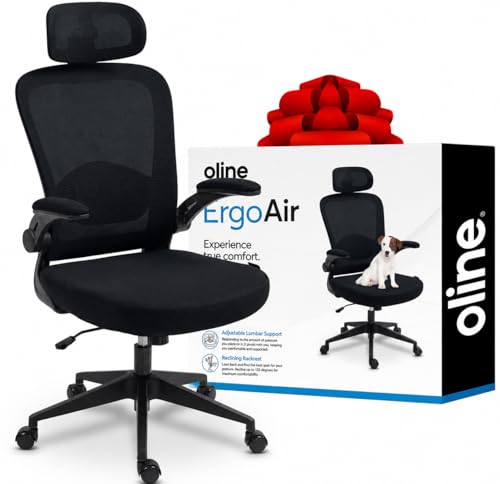 Oline ErgoAir Ergonomic Office Chair – Adjustable Lumbar...